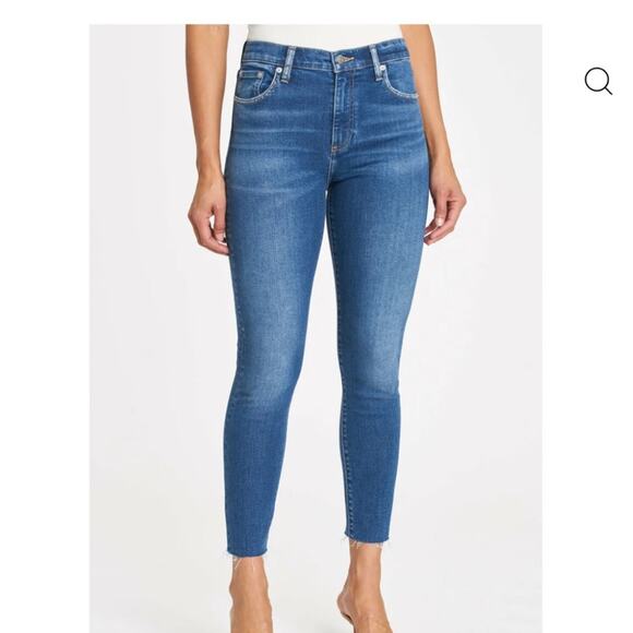 pistola Denim - Pistola Aline Blue Skinny Jeans with Cropped Ankle